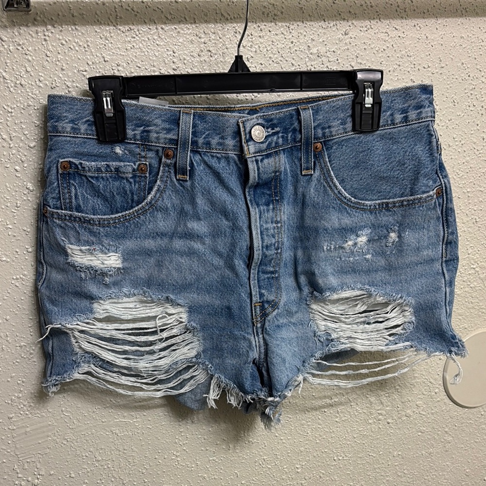 Levi Blue Denim Shorts